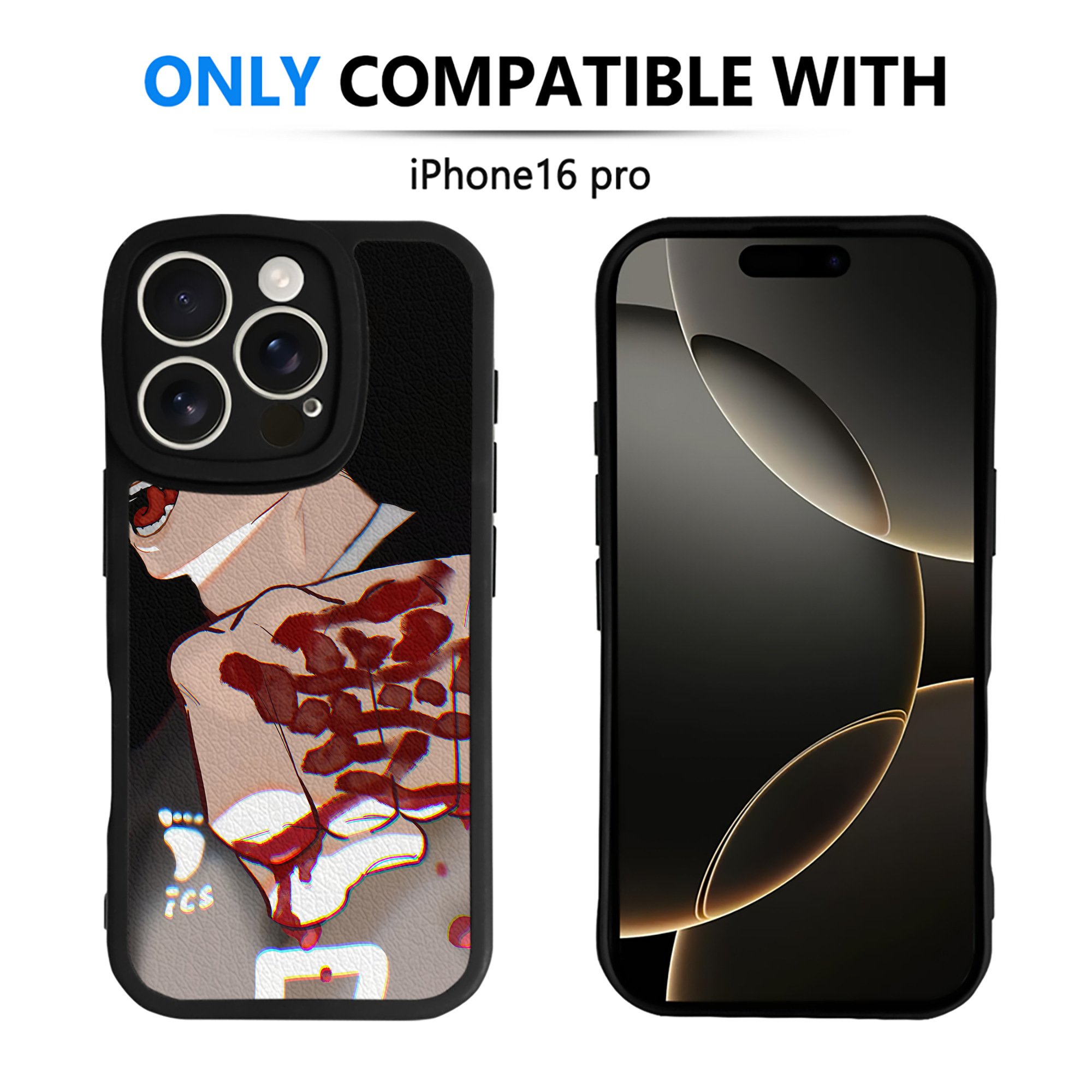 （画像用） ハイキュー!! Haikyu!! 【iPhone 16シリーズ対応】シリコンスマホケース（レザー調） 材質：シリコン